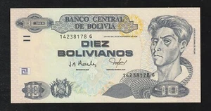 Bolivia 10 Bolivianos 1986/2015 P 243 Serie G UNC * BILLETE - Imagen 1 de 2