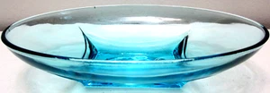 Vintage Hazel Atlas Glass Bowl or Dish Capri Blue Colonial Oval 8" x 5 1/8" - Picture 1 of 5
