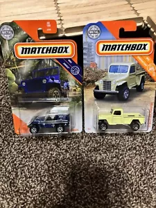 Matchbox Diecast Collectible Car - ‘51 Willys Jeep Pickup 4x4 & Jeep Willys - Picture 1 of 2