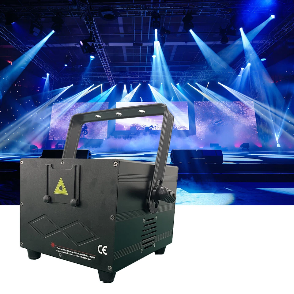 2~5W Full Color RGB Animation Laser Light Projector Effect Beam For DJ Stage - Bild 1 von 4