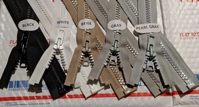 YKK #10 Top de barco con cremallera marina, exterior, lona. Resistente. Grande, grueso, grande Foto 1 de 4