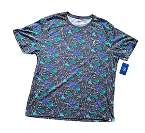 Nuova maglietta Hurley stampa grafica all over maglia uomo XL grigia BL AOP Costa Mesa - Foto 1 di 3