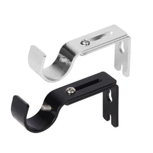 2x tangen halter Gardinen stange Klammern Einstellbar Stangen halterung Für Wand - Bild 1 von 16