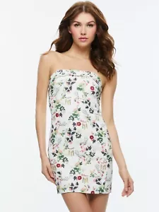 ALICE & OLIVIA SIZE (10) KELLY IN BLUSH KISS SQUARE BUST MINI DRESS NWT MSRP$295 - Picture 1 of 13