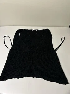 Vestique Crochet Tank Top Black Tops SIZE M - Bild 1 von 5