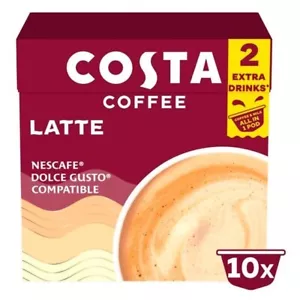 3 Boxes of Costa NESCAFE Dolce Gusto Compatible Latte Coffee Pods - Picture 1 of 1