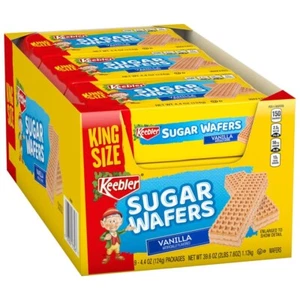 Keebler King Size Vaniglia Zucchero Cialde Confezione Valore, 4,4 OZ, 9 PACK - Foto 1 di 12
