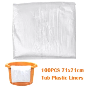 100 Pcs Disposable Pedicure Liners Foot Spa Single Use Liners Foot Basin Bags UK - Picture 1 of 8