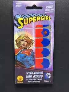 Supergirl 12 selbstklebende Nagelstreifen Aufkleber Set - Rubine - Bild 1 von 3