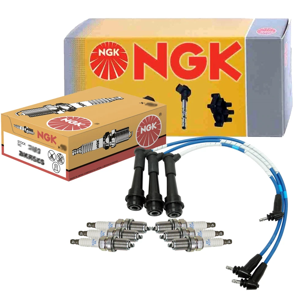 Kit de cable NGK y 6 bujías estándar para Lexus SC300 Base 3.0 L6 2JZ-GE Vin D Foto 1 de 1