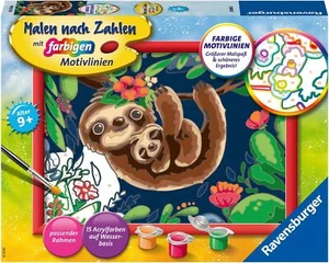 Ravensburger Malen nach Zahlen 28698 - Niedliche Faultiere Kinder ab 9 Jahren - Bild 1 von 4