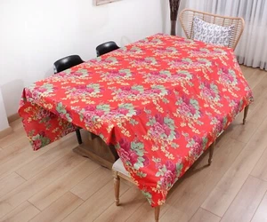 Impresión de rodillo en tela de algodón uzbeko 7,51' x 7,45' DE COLECCIÓN ENVÍO RÁPIDO 14903 - Imagen 1 de 10