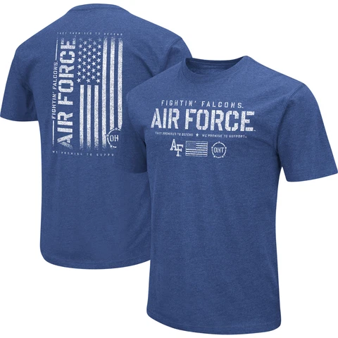 Men's Colosseum Royal Air Force Falcons OHT Military Appreciation Flag 2.0 Cover