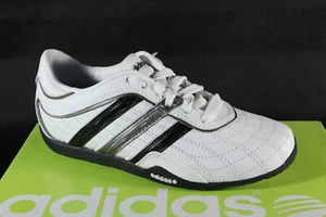 Adidas Sportschuhe Sneakers Schuhe Echtleder weiß schwarz - Picture 1 of 8