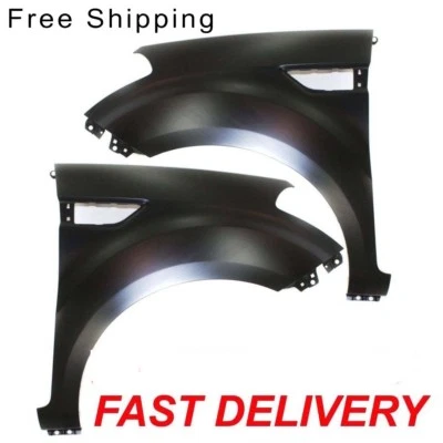 Para-lama dianteiro sem moldura conjunto de 2 motorista e passageiro lateral compatível com Kia Soul - Imagem 1 de 3