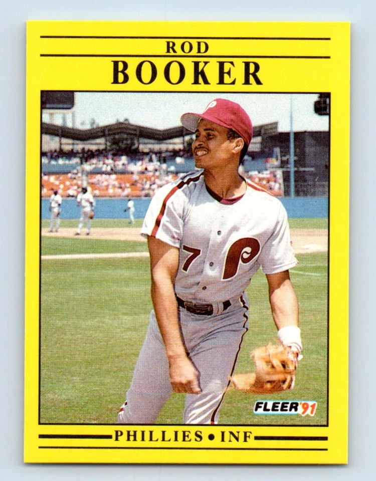 1991 Fleer Rod Booker Philadelphia Phillies #388 - Image 1 of 2