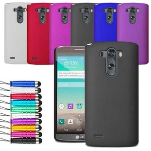 For LG G3 D855 Armour Hard Shell Case Back Cover + Screen Film + Stylus Pen - Picture 1 of 7