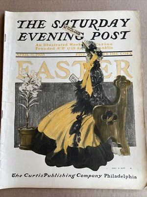 1903 Saturday Evening Post April-Easter; Henry Hutt; Automobiles Complete - Image 1 of 4