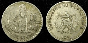 Guatemala Cobre-Níquel 1971 10 Centavos KM# 271.2 (24 632) - Imagen 1 de 3