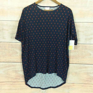 NWT- Lularoe Irma Women's Loose Fit Scoop Neck Multicolor Hi-Lo Tunic Top XXS - Picture 1 of 8