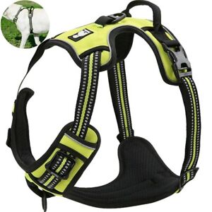 ® New No Pull Dog Harness Outdoor Adventure Reflective Markings Pet Vest with...