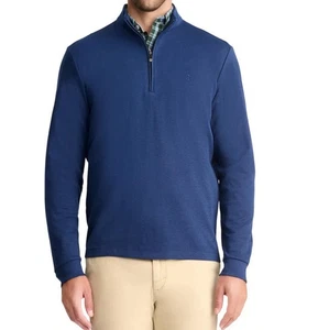 Herren IZOD Luxus Sport Viertel-Reißverschluss Oberteil Mittelblau XXL Neu mit Etikett - Bild 1 von 1