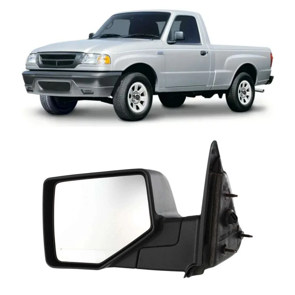 Espejo de puerta lado del conductor para Mazda B3000 2006 2007 2008 | Manual | Negro texturizado Foto 1 de 3