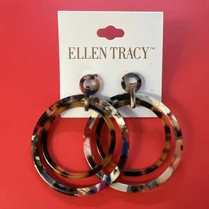 Pendientes de aro grandes multicolores Ellen Tracy - Imagen 1 de 2