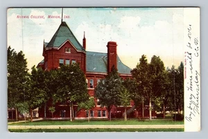 Marion IN-Indiana Normal College, c1907 Vintage Souvenir Postcard - Picture 1 of 2