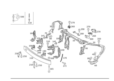 Soporte original Mercedes-Benz 203-626-04-14 Foto 1 de 2