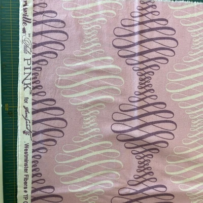 Tula Pink Rare OOP 2010 Parisville Spencer Stripe -Silk  1/2 yd  Fabric - Image 1 of 4