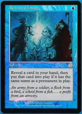 Retraced Image FOIL Torment PLD Blue Rare MAGIC MTG CARD (ID# 505652) ABUGames - Image 1 of 2