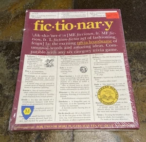 Fictionary 1984 Mayfair Games Board Game New Sealed Vintage - Picture 1 of 6