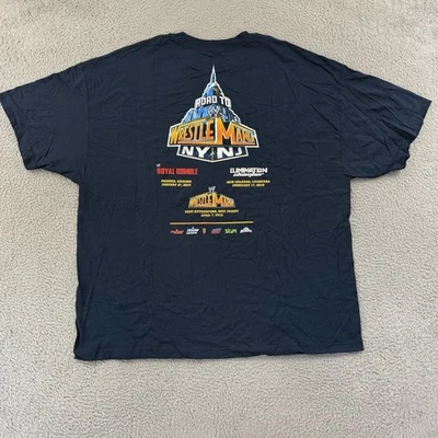 Camisa WWE Wrestlemania Para Hombres 3XL Azul Manga Corta Equipo de Lucha John Cena Sport Foto 1 de 4