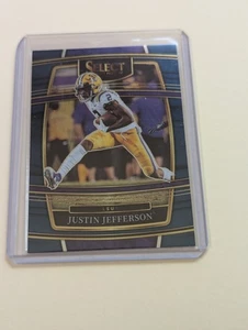 2022 Panini Select Draft Picks - Concourse Justin Jefferson Purple Prizm #49 - Picture 1 of 2