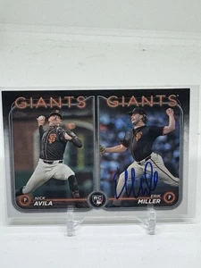 2024 Topps Update Baseball Erik Miller/Avila RC Giants #US271 Signed by Miller - Bild 1 von 2
