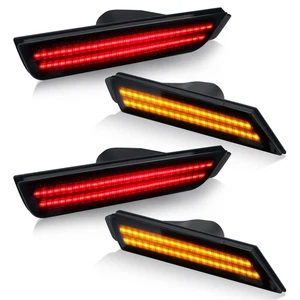 Lente ahumada D-Lumina LED luces marcadoras laterales ámbar y rojo compatibles para Chevy... - Imagen 1 de 7