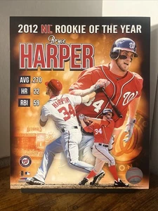 Bryce Harper NL ROY Nationals Phillies Glossy 8x10 Photo Print MLB Hologram - Picture 1 of 1