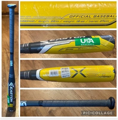 Bate de béisbol juvenil 28 pulgadas 18 oz 2 5/8 EASTON BEAST X HÍBRIDO EE. UU. Drop 10 nuevo -10 Foto 1 de 4