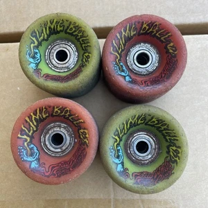 Ruedas de velocidad SANTA CRUZ SLIMEBALL 95A de colección años 80 ruedas de monopatín - Imagen 1 de 15