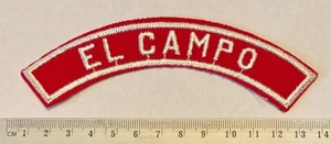 El Campo Texas RWS Red and White Strip Boy Scouts Gulf Coast Council Vintage - Picture 1 of 2