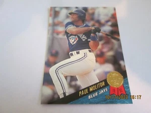 PAUL MOLITOR BLUE JAYS 1993 LEAF BASE CARD #262 - Picture 1 of 3