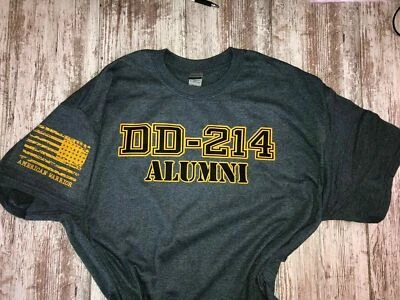 DD-214 Alumni Military T-shirt. Perfect For Marines, Army, Navy, Air-force 823 - Image 1 of 4
