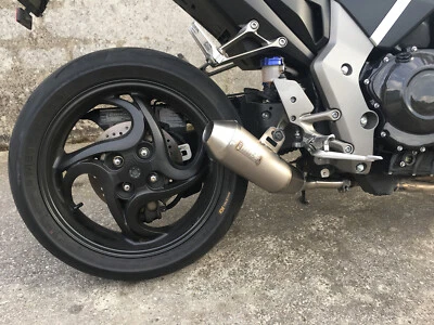 Honda CB1000R 2008-2015 MassMoto Exhaust Terminal Tromb Titanium Curves - Image 1 of 3