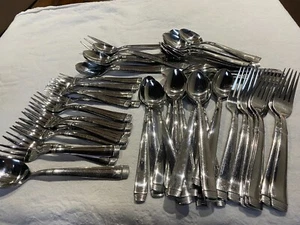 CAMBRIDGE STAINLESS FLATWARE "METRO" (82) PC SET - Picture 1 of 7