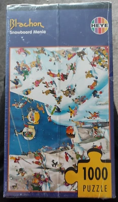 HEYE Snowboard Mania by BLACHON 1000 Piece Jigsaw  2001 Vintage Brand New/Sealed - Image 1 of 4