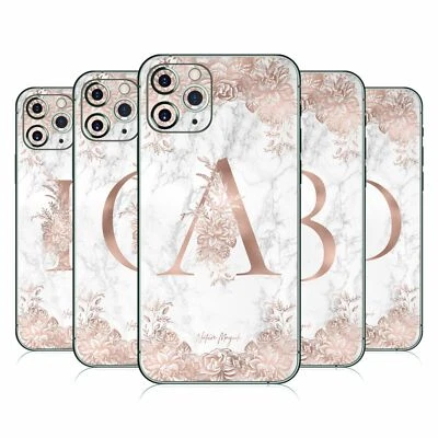 CALCOMANÍA DE PIEL DE VINILO MONOGRAMA FLORAL ORO ROSA NATURE MAGICK PARA TELÉFONOS iPHONE APPLE Foto 1 de 4