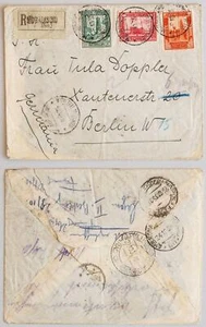 ITALIA Colonia SOMALIA 1935, ¡¡Rara Cubierta Reg MOGADISCIO vía Italia a ALEMANIA!!¡! - Imagen 1 de 4