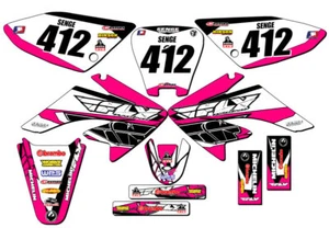 2004-2013 CRF 70 13 FLY Pink Senge Graphics Kit Compatible with Honda - Picture 1 of 10