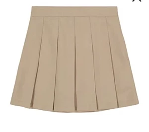 IZOD Skirt Skort Girls 12 Regular Pleated Khaki School Uniform New 262 SU Khaki - Picture 1 of 6